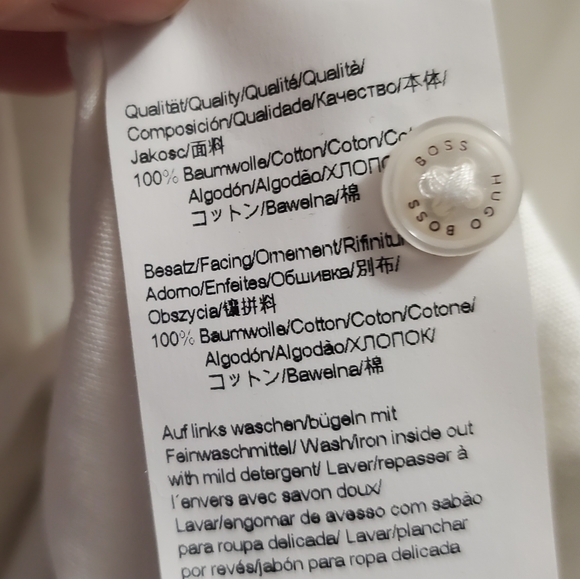 Boss Hugo Boss Prout 06 Regular Fit White Polo. - Picture 15 of 16